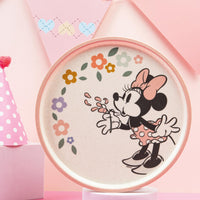 Zak Designs Disney Kids Dinnerware Set 3 Pieces, Durable and Sustainable Melamine Bamboo Plate, Bowl, and Tumbler are Perfect For Dinner Time With Family (Minnie Mouse) 8