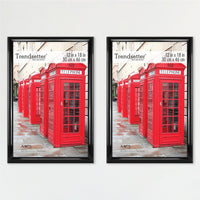 MCS Trendsetter 20x28 Poster Frame Black High-Gloss, Vertical & Horizontal Wall Hanging Large Picture Frame for Photos, Posters & Art Prints (1-Pack) 20 x 28 in Single