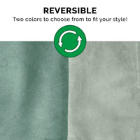 Furhaven Waterproof Throw Blanket for Dogs & Indoor Cats, Washable - Two-Tone Luxe Velvet Dog Blanket - Celadon Green, Large Blanket - Two-tone Luxe Velvet (Celadon Green) 50.0
