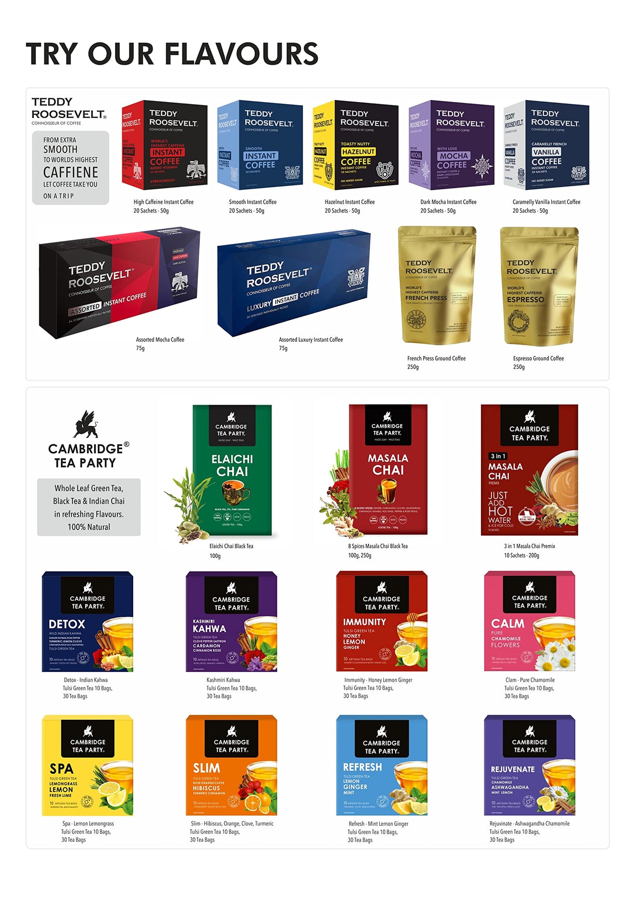 Colombian Brew 3 in 1 Cappuccino Café Latte, Instant Coffee Powder Premix, 10 Sachets Box