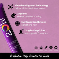 2.Oh! Italian- Pastel Pink Hair Color For Women & Men | Ammonia-Free DIY Semi Permanent Hair Color | Enriched with Argan Oil | Lasts upto 6-8 Washes