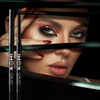 Star's Cosmetics Kohl Kajal Pencil, Black - Long-Lasting, Matte Finish, Highly Pigmented, Smudge-Proof, Waterproof, Lightweight, Soft & Natural Eyeliner, 30g (BLACK, Pack of 2)