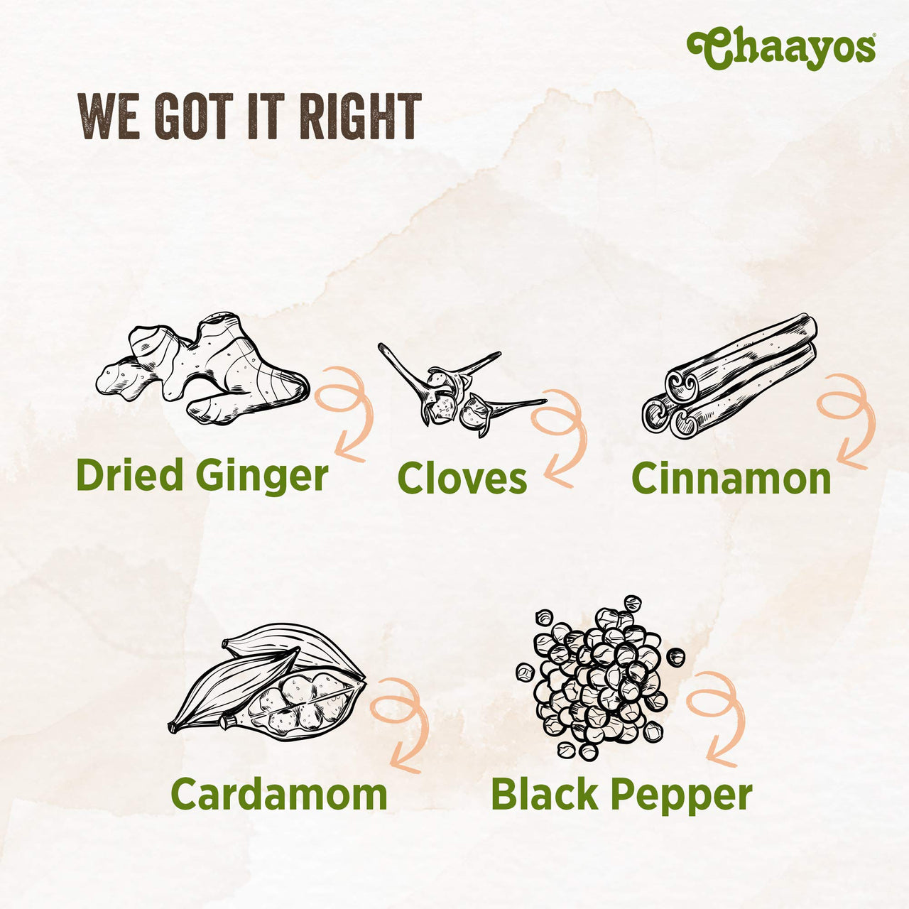 Chaayos Chai Masala - Aromatic Tea Masala Powder with 100% Natural Ingredients - 200g [500 Cups]