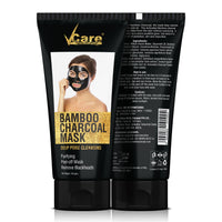 VCare Activated Charcoal Peel Off Mask for Women and Men Deep Pore Cleansing Skincare Kit | Removes Blackheads, Whiteheads and Deep Skin Purifying Face Mask -100g
