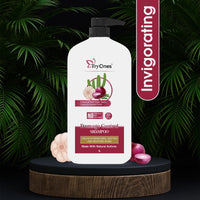 TryOnes Red Onion, Garlic, Cactus & Keratin Protin Shampoo Damage Control Strong & Nourished Hair For All Hair Types | For Women & Men | Net Weight: 1000 ml | Pack of 1