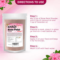 Khadi Omorose Rose Petal Powder For Face And Skin (100 gm)