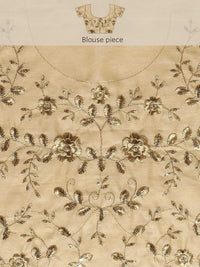 Sunderani Women's  Designer Black Georgette Embroidered Fashion Designing Saree for Women (Sund KK BLACK)