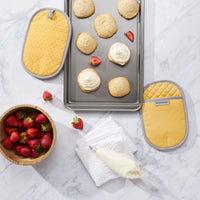 KitchenAid Asteroid Pot Holder 2-Pack Set, Buttercup Yellow, 6.5