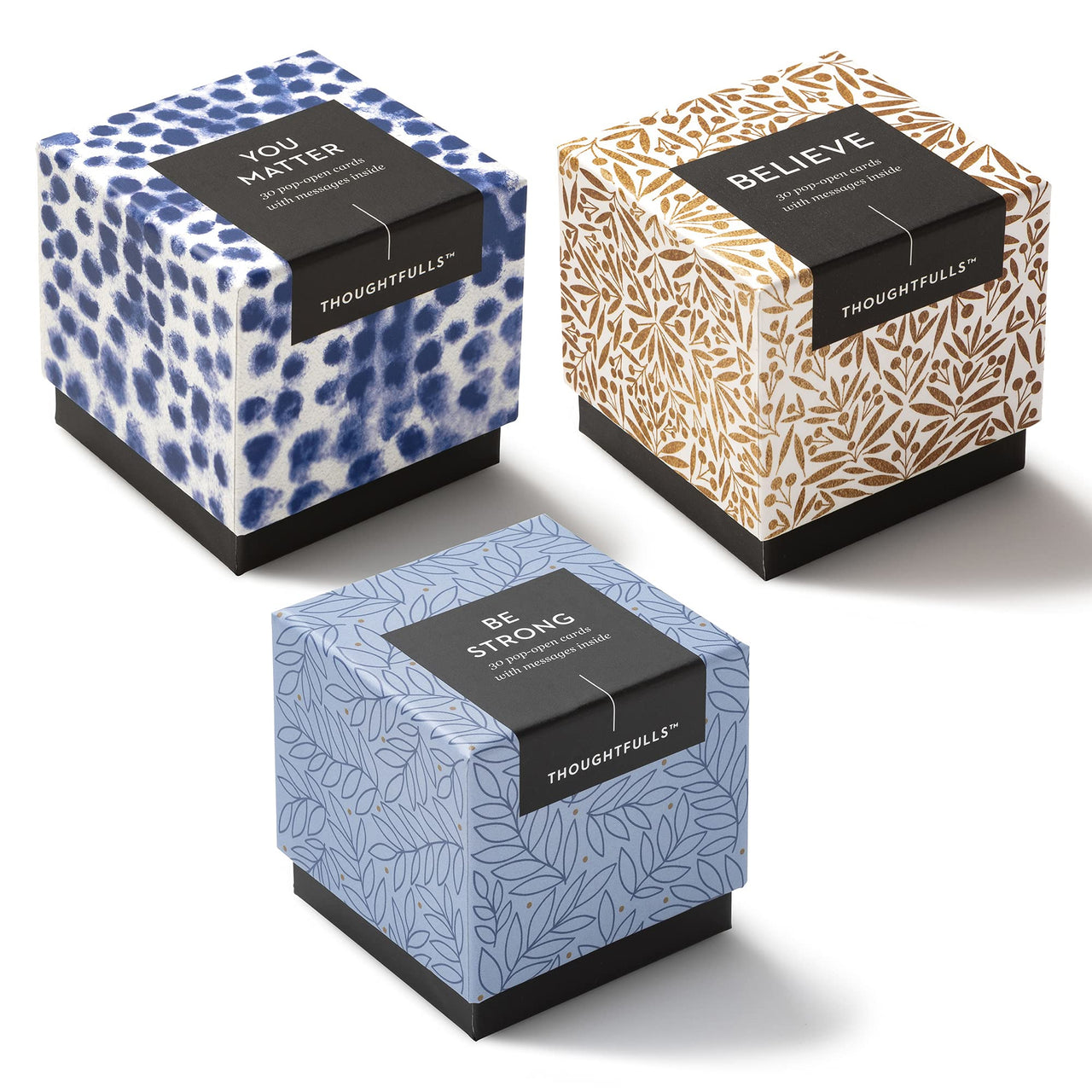 Compendium ThoughtFulls Pop-Open Cards — 3-Pack of You Matter, Believe, Be Strong — 90 Pop-Open Cards, Each with a Different Message Inside 3-Pack - You Matter, Believe, Be Strong