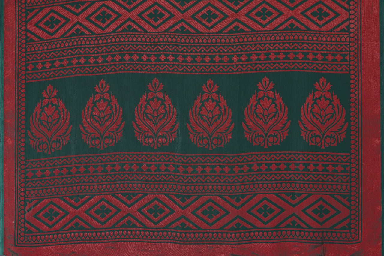 Winza Designer Women's  Chiffon Brasso Printed Saree with Blouse Piece (WDP Brasso Malini W)