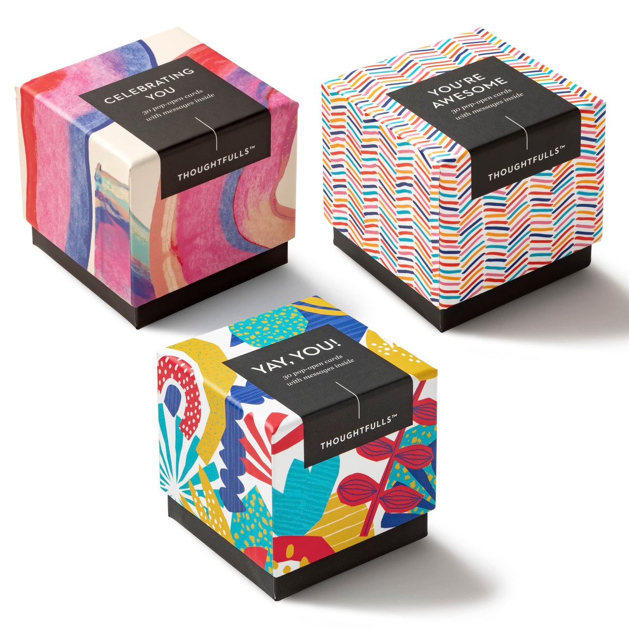 Compendium ThoughtFulls Pop-Open Cards — 3-Pack of Celebrating You, Yay, You!, You’re Awesome — 90 Pop-Open Cards, Each with a Different Message Inside 3-Pack - Celebrating You, Yay You, You’re Awesome
