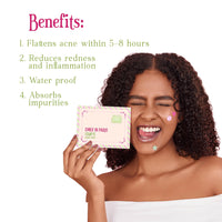 Tint Cosmetics Emily in Paris Stamp It Acne Pimple Patch Hydrocolloid Patches For Active Surface Acne & Pimples | Flattens Acne, Pimples & Excess Oil Overnight |For All Skin Types (Cute Designs, Pack of 2). 48 Stickers.