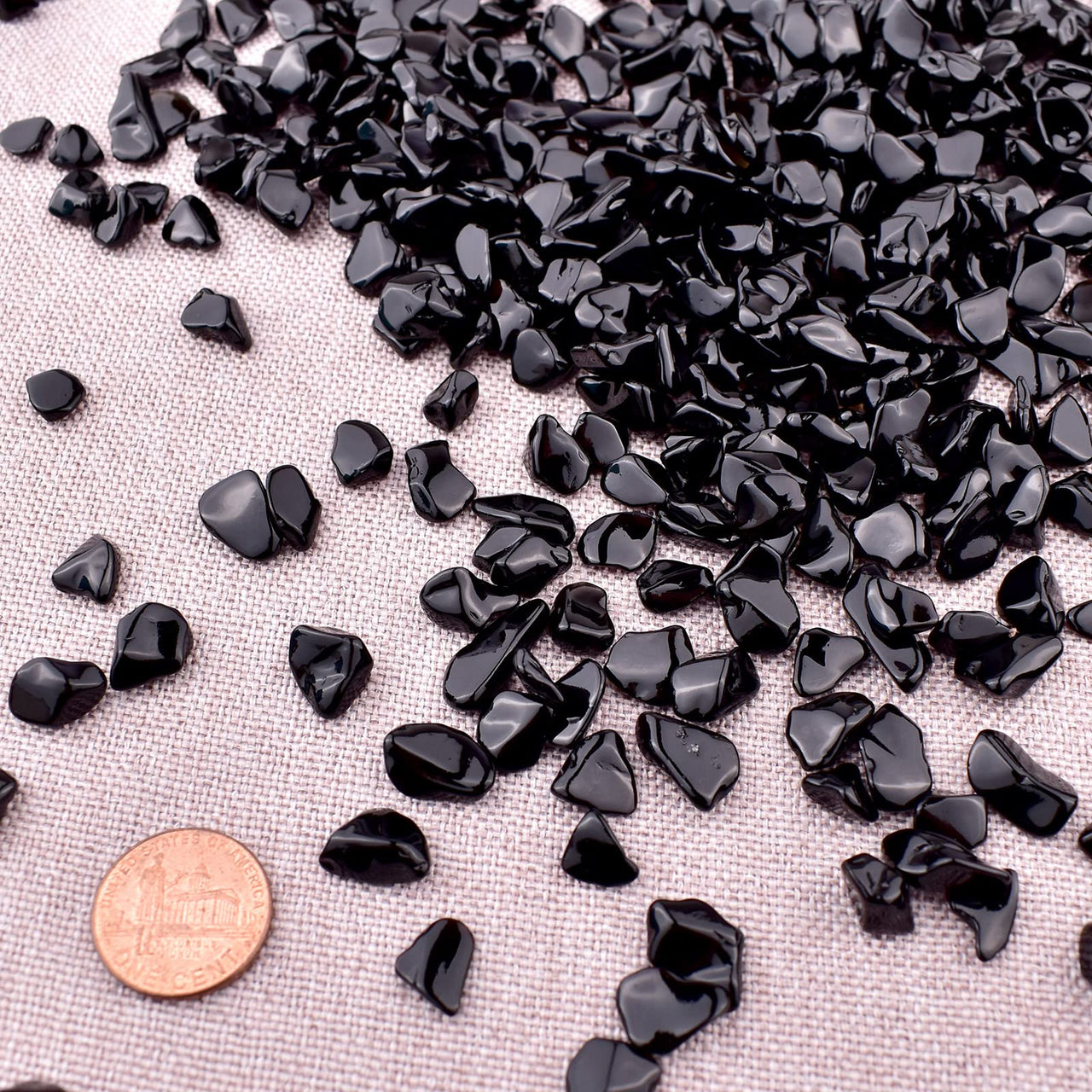 SigMntun Black Obsidian Crystal Chips Bulk, Natural UNDYED - 10 oz (283g) Tumbled Stones for Crafts Decorative Rocks Planters Succulent Rocks, Healing Crystals Meditation Energy Balancing Therapy 10 Oz - Obsidian