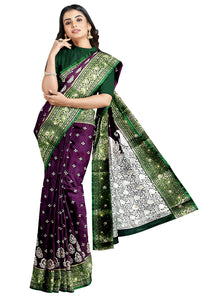 Shravanya Women's  Banarasi Silk Saree with Designer Embroidery and Stone Work with Jacquard Pallu, Border and Plain Unstitched Blouse Piece