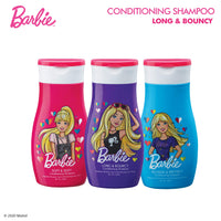 Barbie Conditioning Shampoo - Long & Bouncy, Sulphate, Paraben & Gluten Free, Enriched With Vegetable Protein, Dermatologically Tested, 200ml, Purple