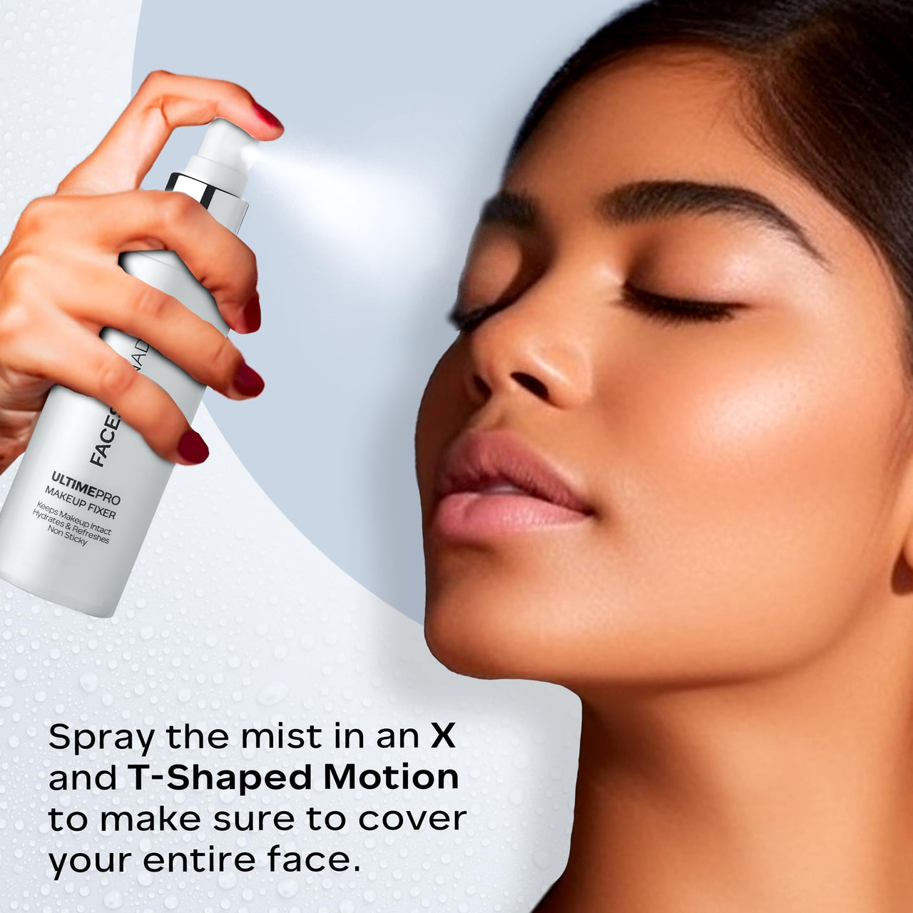 FACES CANADA Waterproof Fix & Finish Kit | Makeup Fixer (50ml) + Rose Ivory All Day Hydra Matte Mini Foundation (18ml) | Makeup Kit For Women (Combo Pack of 2)