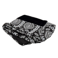 Furhaven Replacement Dog Bed Cover Plush & Southwest Kilim Décor Sofa-Style, Machine Washable - Black Medallion, Jumbo (X-Large) Cover Only 40.0