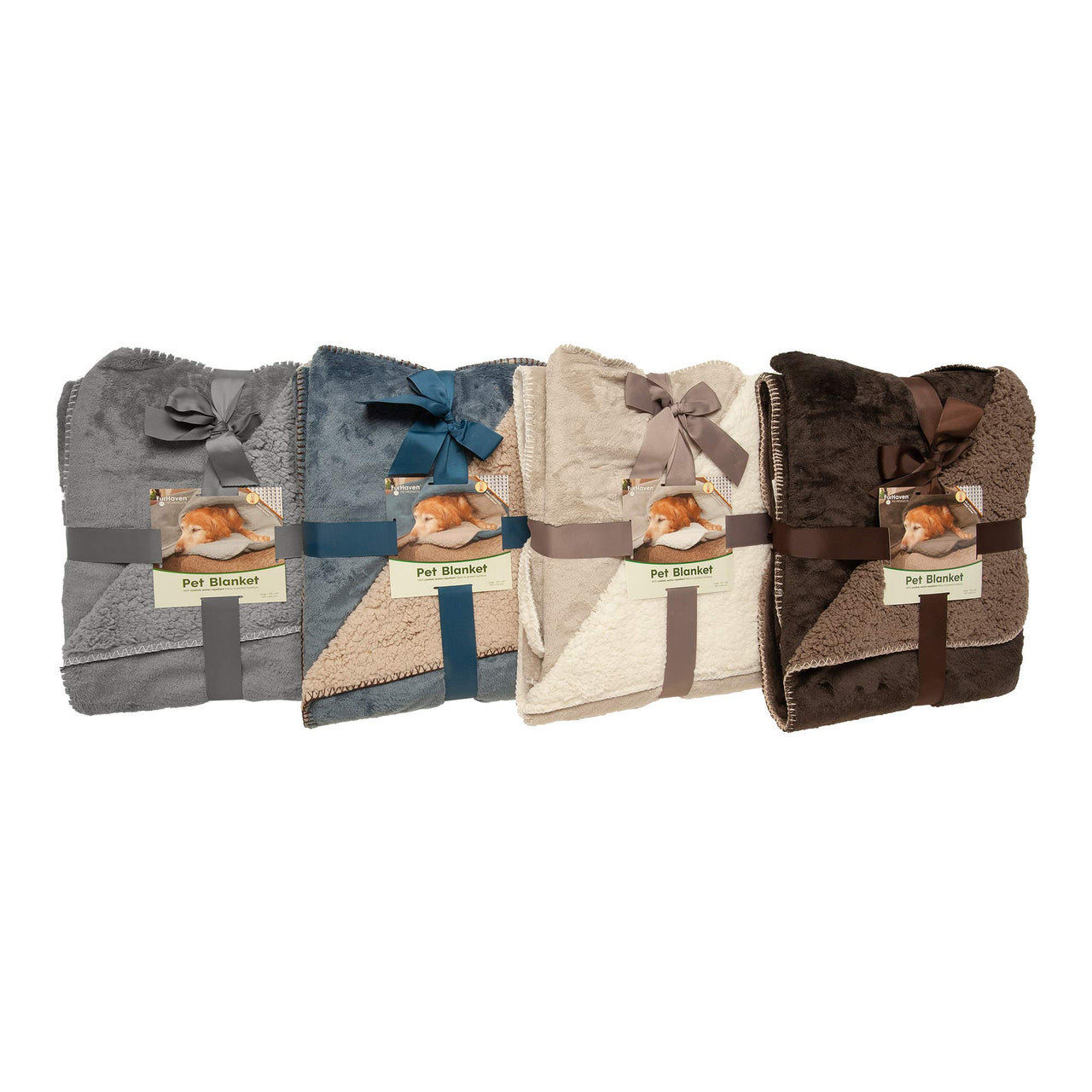 Furhaven Waterproof & Self-Warming Throw Blanket for Dogs & Indoor Cats, Washable & Reflects Body Heat - Terry & Sherpa Dog Blanket - Silver Gray, Large Blanket - Terry & Sherpa (Silver Gray) Self-Warming & Waterproof