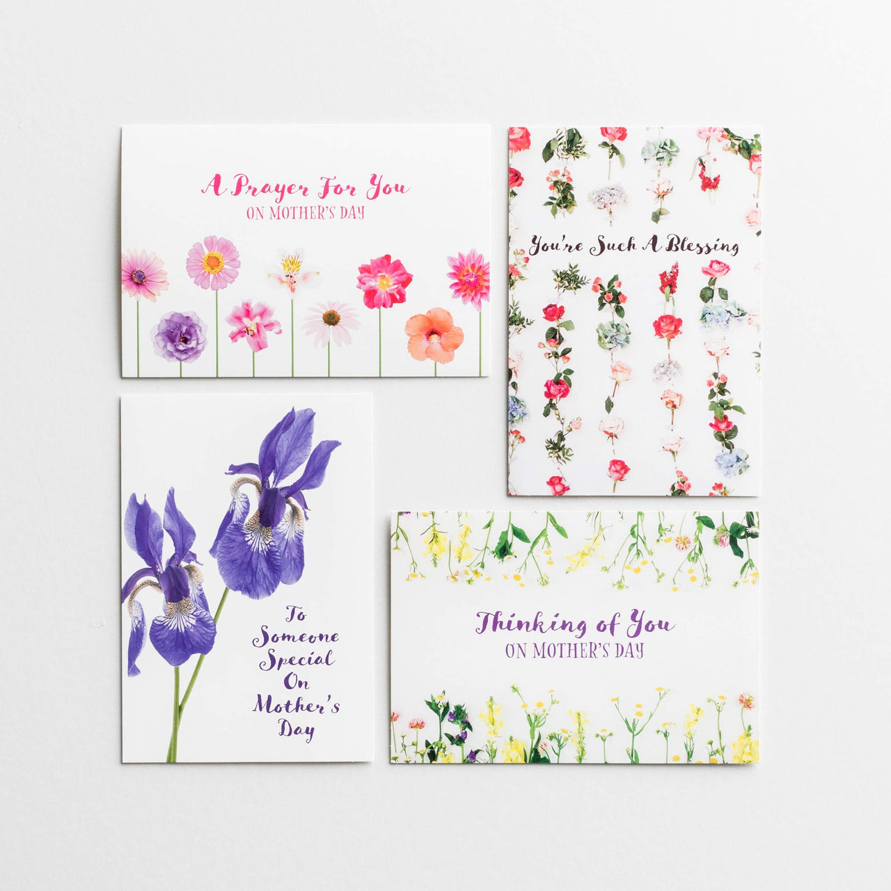 DaySpring - Happy Mother’s Day – 8 Design Assortment With Scripture – 24 Floral Mother’s Day Cards & Envelopes (70925)