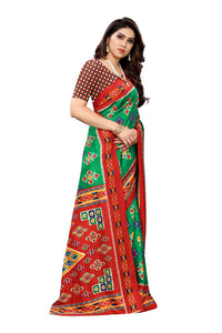Yashika Women's  Malgudi Printed Saree With Blouse Piece