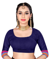 GRECIILOOKS Women's  Art Cotton Silk With Golden Border Printed Soft Silk Saree With Blouse Piece