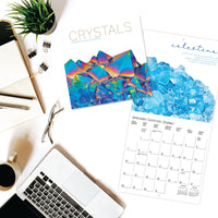 Graphique 2024 Crystals Wall Calendar | 12 x 12 | Thick Paper | Home & Office Organizer | Large Monthly Grid | 3 Languages & Marked Holidays | 4 Month Preview Page for 2025
