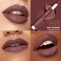 Seven Seas Color Stylo Non Transfer Matte Lipstick | Matte Finish Lip Crayon | Waterproof | Long Lasting | Lasts Up to 24 hours (Caramel Brown)