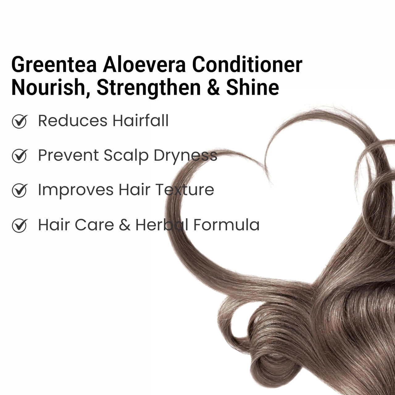 Multani Naturals Greentea & Aloevera Hair Conditioner || For Reducing Hair Fall | Improving Hair Texture | Strenghtening Hair Strands | Dermatologically Tested | SLS & paraben Free | Suitable For All Hair Types |250ml