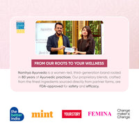 NAMHYA Womens Health Tea | Herbal Tea | PCOS tea for women | Loaded with Natural Ayurvedic Herbs (Shatavari and Ashoka) for Hormonal Balance & Better Period Cycle 3.53 oz (100 Grams)