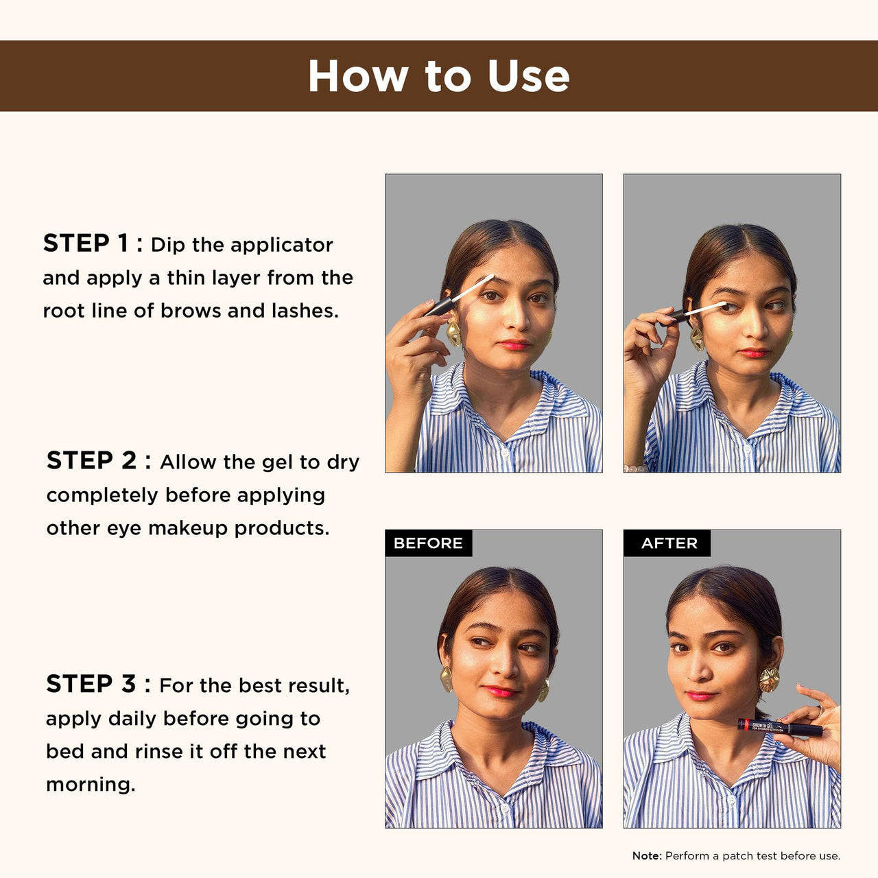 Orgatre Eyebrow & Eyelash Growth Gel 4.5ml | Dual-Use Enhancer for Women | Redensyl, Procapil, Capilia Longa | Fuller Look | Nourishing Lash & Brow Serum | Hair Fall Control