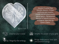 Selenite Crystal Charging Plate For Crystals And Healing Stones, 4.5