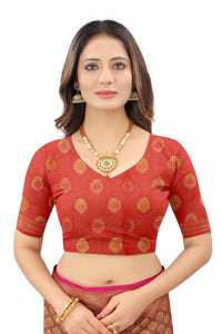 Silk Zone Women's  Cotton Woven Saree