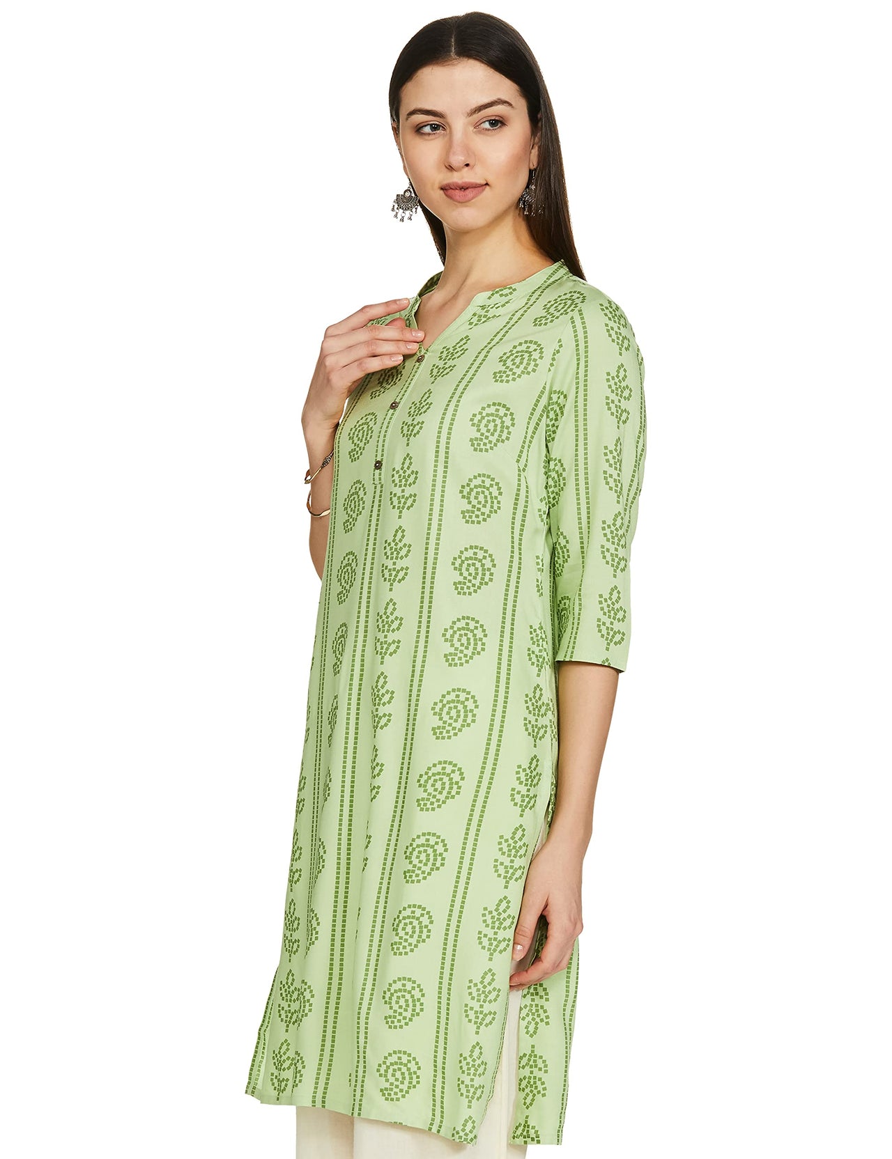 Karigari by Unlimited Women's  Rayon Classic Kurta