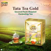 Tata Tea Gold Second Flush Roasted Darjeeling Tea, 250g, Smoky Aroma & Fruity Muscatel Flavour