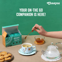 Chaayos Green Tea Bags - Mint Saunf (50 Pyramid Tea Bags) | Spearmint Tea and Fennel Flavoured Green Tea | Mint Green Tea | Herbal Tea | Green Tea Leaves