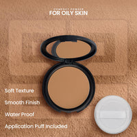 STARSTRUCK BY SUNNY LEONE Matte Finish Compact Powder - Deep | Foundation Powder with SPF Protection | Face Makeup | Non Greasy Non Sticky For Indian Skin | All Skin Type