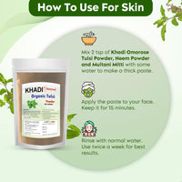Khadi Omorose Tulsi (Basil) leaf Powder