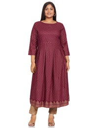 Amazon Brand - Tavasya Women Rayon Festive Kurti