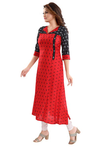 Priscilla RAYON COTTON FEEDING KURTIS FOR WOMEN WITH ZIPPERS