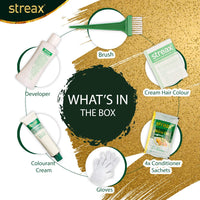 Streax Cream Hair Color for Unisex, 120ml - 7.3 Golden Blonde (Pack of 4)