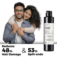 Brillare ‘Terabond’ Bond Repair Shampoo | With Vegan Keratin + Peptides | 100% Damage Repair in 1 Wash | 17X Smoother, Softer, Frizz Free Hair | Repairs Dry, Heat & Chemically Treated Hair (200 ml)