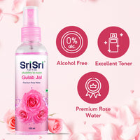 Sri Sri TATTVA shuddhta ka naam Gulab Jal Spray, 100ml (Pack of 4) - Pure Rose Water Mist for Hydrated, Glowing Skin - Premium Toner & Cleanser for Soft, Smooth Skin