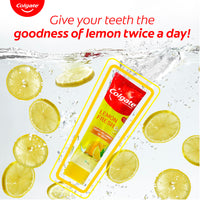 Colgate Lemon Fresh Gel Toothpaste, Fights Yellowness of Teeth, Freshens Breath, Anticavity Fluoride Toothpaste, Enamel-Safe (240gm)