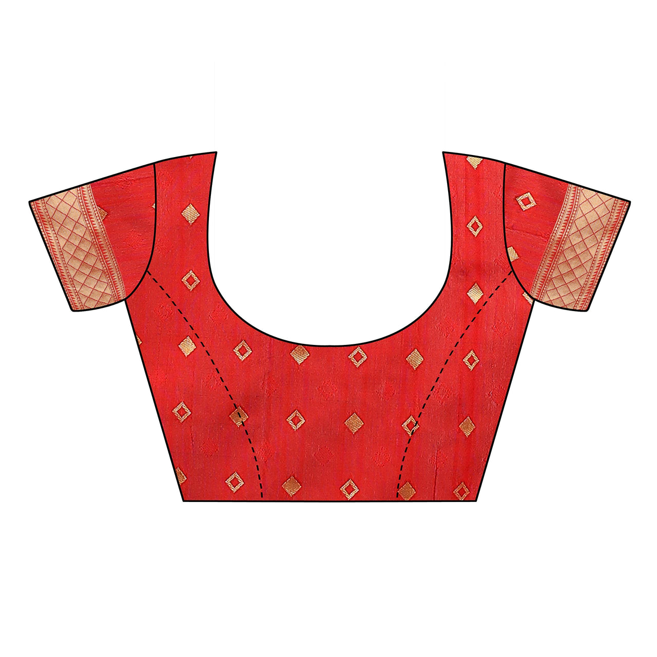 AKHILAM Women's  Banarasi silk woven Design Saree with Unstitched Blouse Piece(GNG220_QL_Parent)