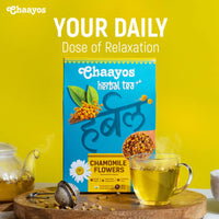 Chaayos Chamomile Herbal Tea - 50 GM | Herbal Tea | Chamomile Flower Tea | Natural Chamomile Flowers | Detox Tea | Tea