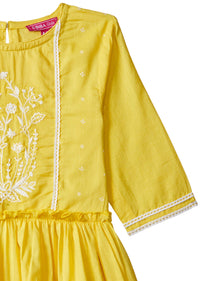 Biba Girls Cotton Anarkali Salwar Suit Set