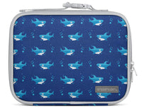 Simple Modern Kids Lunch Box for Toddler | Reusable Insulated Bag for Boys | Meal Containers for School with Exterior and Interior Pockets | Hadley Collection | Shark Bite Hadley Lunch Box -Shark Bite