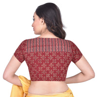 RENE Women's  Cotton Solid Short Sleeve Blouse