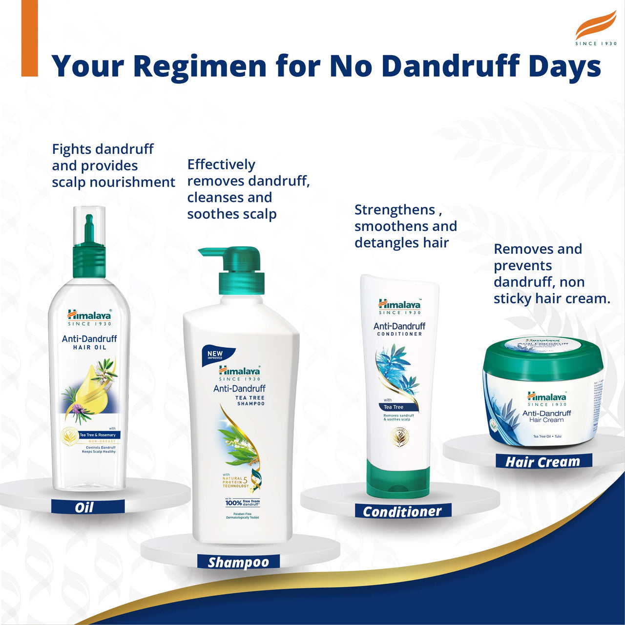 Himalaya Anti Dandruff Shampoo With Tea tree Removes dandruff & soothes sclap, 1 ltr