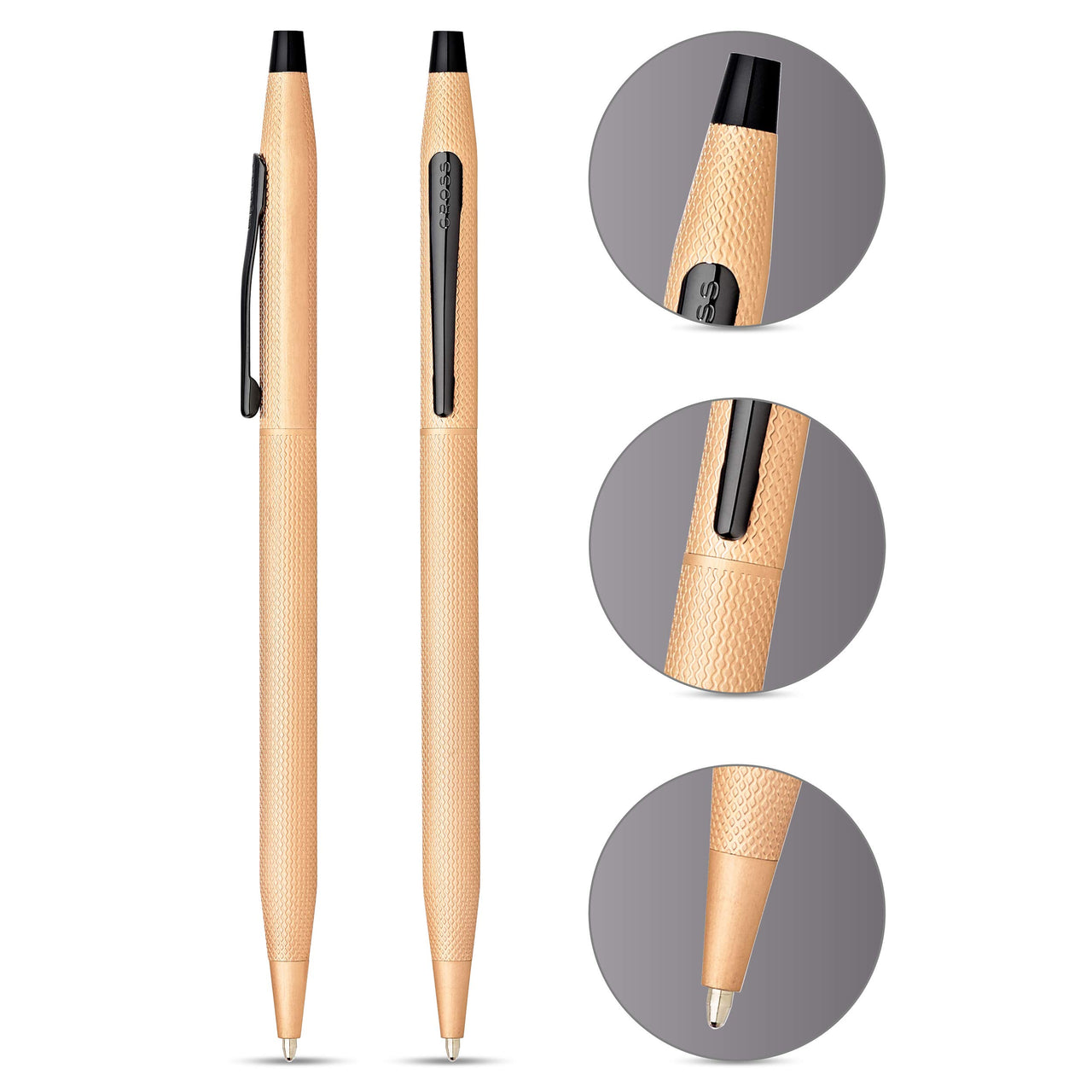 Cross Classic Century Refillable Ballpoint Pen, Medium Ballpen, Includes Premium Gift Box - Brushed Rose Gold